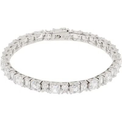 Hatton Labs Puzzle Tennis Bracelet In White
