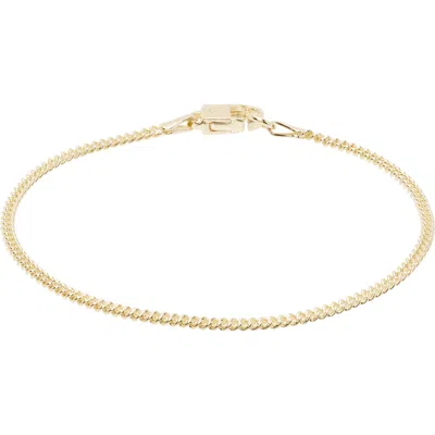 Hatton Labs Round Curb Bracelet In Gold