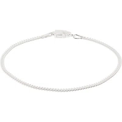 Hatton Labs Round Curb Bracelet In Silver