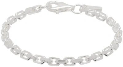 Hatton Labs Silver Anchor Chain Bracelet