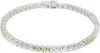Hatton Labs Silver & Multicolor Classic Tennis Bracelet In Peridot / Tanzanite