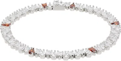 Hatton Labs Silver & Red Drop Bracelet In White / Red