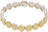 Hatton Labs Silver & Yellow Daisy Tennis Bracelet In Yellow