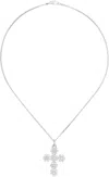 Hatton Labs Silver Bloom Pendant Necklace In Anchor Chain