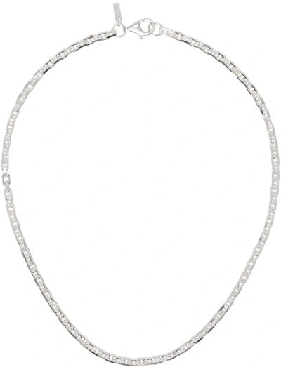 Hatton Labs Silver Classic Anchor Chain Necklace