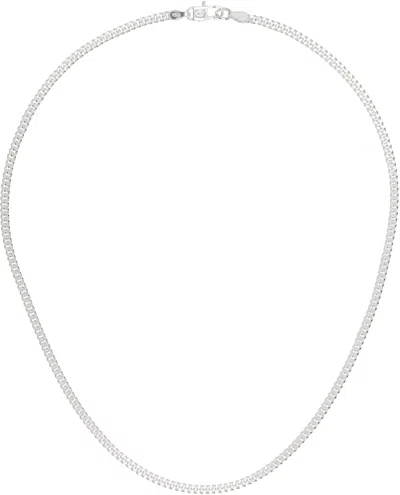 Hatton Labs Silver Classic Cuban Chain Necklace