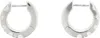 Hatton Labs Silver Classic Hoop Earrings In White