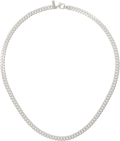 Hatton Labs Silver Classic Mini Cuban Chain Necklace