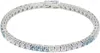 Hatton Labs Silver Classic Tennis Bracelet In Topaz / Tanzanite /