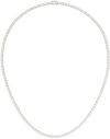 HATTON LABS SILVER CLASSIC TENNIS CHAIN NECKLACE