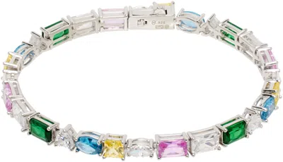 Hatton Labs Silver Croisette Tennis Bracelet