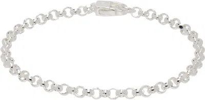 Hatton Labs Silver Diamond Cut Belcher Bracelet
