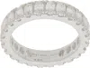 Hatton Labs Silver Elliptical Eternity Ring In White