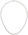 HATTON LABS SILVER PEAR TENNIS CHAIN NECKLACE