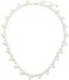 Hatton Labs Silver Pearl Tennis Chain Necklace In Silver