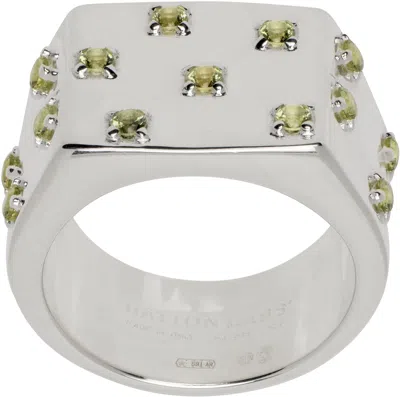 Hatton Labs Silver Peyote Ring In Peridot
