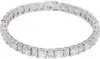 Hatton Labs Silver Puzzle Tennis Bracelet In White