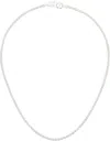 Hatton Labs Silver Rope Chain Necklace In Silver