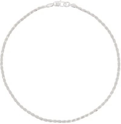 Hatton Labs Silver Rope Chain Necklace