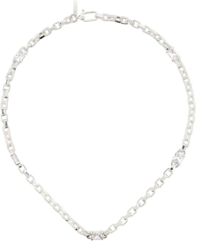 Hatton Labs Silver Solitaire Chain Necklace