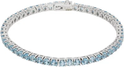 Hatton Labs Silver Topaz Classic Tennis Bracelet