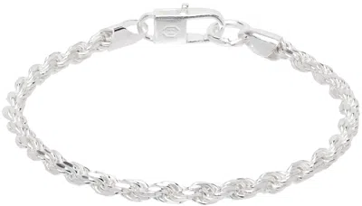 Hatton Labs Twisted Rope Silver Chain Bracelet