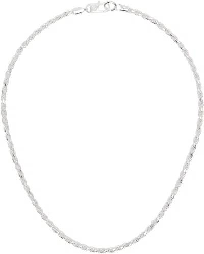 Hatton Labs Silver Twisted Rope Chain S Necklace