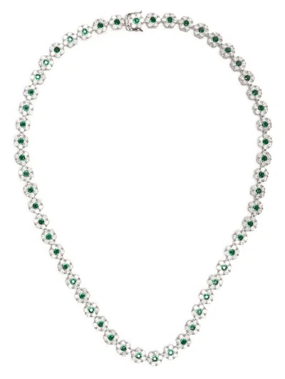 Hatton Labs Sterling Silver Daisy Tennis Chain Necklace