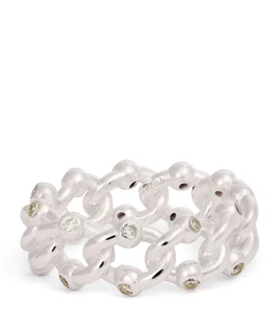 Hatton Labs Sterling Silver Formula Chunky Link Ring