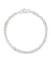 Hatton Labs Sterling Silver Intertwined Chain Bracelet In Silver