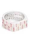 Hatton Labs Sterling Silver Rectangular Ring In Pink