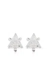 Hatton Labs Sterling Silver Triangle Stud Earrings In Silver