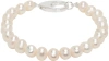 HATTON LABS WHITE CLASSIC FRESHWATER PEARL BRACELET