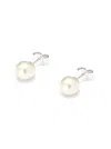 Hatton Labs Freshwater Pearl Stud Earrings In White