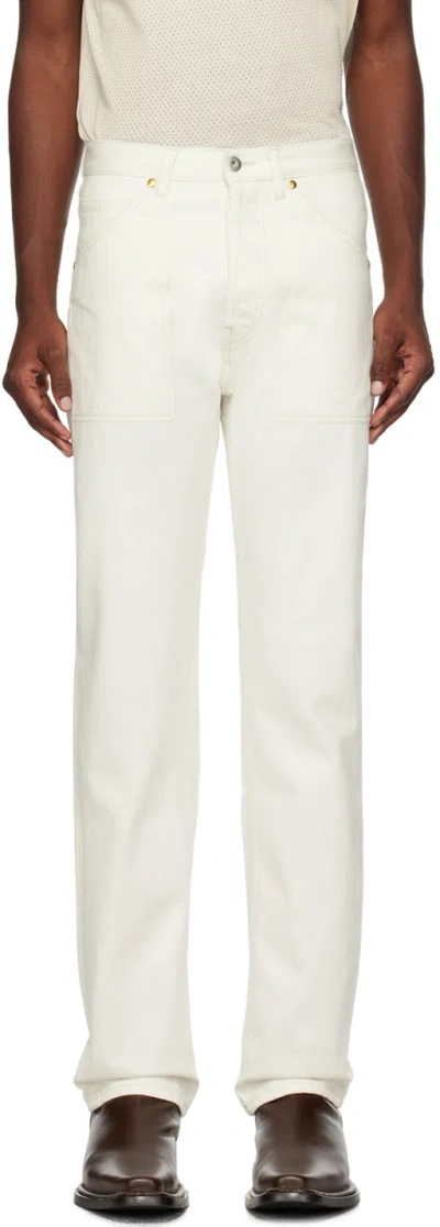 Haulier Off-white Straight-leg Jeans In Ecru 14oz Organic Sl