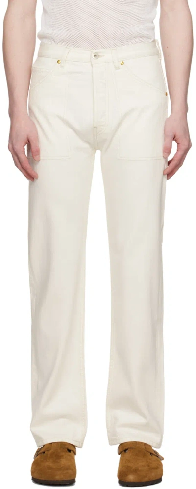 Haulier Off-white Utility Jeans In Ecru