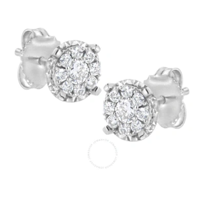 Haus Of Brilliance .925 Sterling Silver 1/2 Cttw Lab-grown Diamond Composite Earring (f-g Color In White