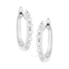 HAUS OF BRILLIANCE HAUS OF BRILLIANCE .925 STERLING SILVER 1/4 CTTW LAB-GROWN DIAMOND HUGGY EARRING (F-G COLOR