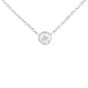 Haus Of Brilliance 10k Gold 0.25 Carat Diamond Classic Bezel-set Solitaire Pendant Necklace With 16"-18" Adjustable Cha In White