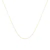Haus Of Brilliance 10k Gold 0.5 Mm Slender & Dainty Fine Rope Chain Necklace In Multi