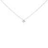 Haus Of Brilliance 10k Gold 1/10 Cttw Bezel Set Solitaire Princess Cut Diamond Kite Shaped Pendent Necklace