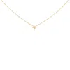 Haus Of Brilliance 10k Gold 1/10 Cttw Bezel Set Solitaire Princess Cut Diamond Kite Shaped Pendent Necklace
