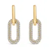 Haus Of Brilliance 10k Yellow Gold 1/2 Cttw Lab Grown Diamond Dangling Paperclip Drop Earrings In Gold
