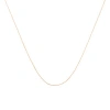 Haus Of Brilliance 10k Gold 1/2 Mm Slender & Dainty Fine Rope Chain Necklace