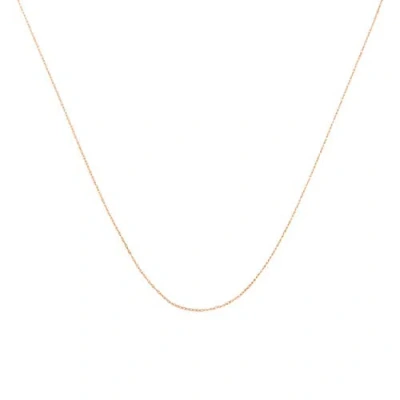 Haus Of Brilliance 10k Gold 1/2 Mm Slender & Dainty Fine Rope Chain Necklace
