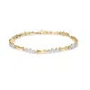 Haus Of Brilliance 10k Gold 1/3 Cttw Diamond Miracle Set Alternating Bar And Link Bracelet In Multi