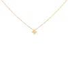 Haus Of Brilliance 10k Gold 1/5 Cttw Bezel Set Princess Diamond Kite Shaped Solitaire Pendent Necklace In Gold