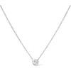 Haus Of Brilliance 10k Gold 1/5 Cttw Diamond Bezel-set Solitaire Pendant Necklace In Metallic