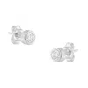Haus Of Brilliance 10k Gold 1/5 Cttw Round Brilliant-cut Near Colorless Diamond Bezel-set Stud Earrings In White