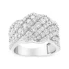 Haus Of Brilliance 10k Gold 3.00 Cttw Diamond Multi Row Cluster Band Ring In White